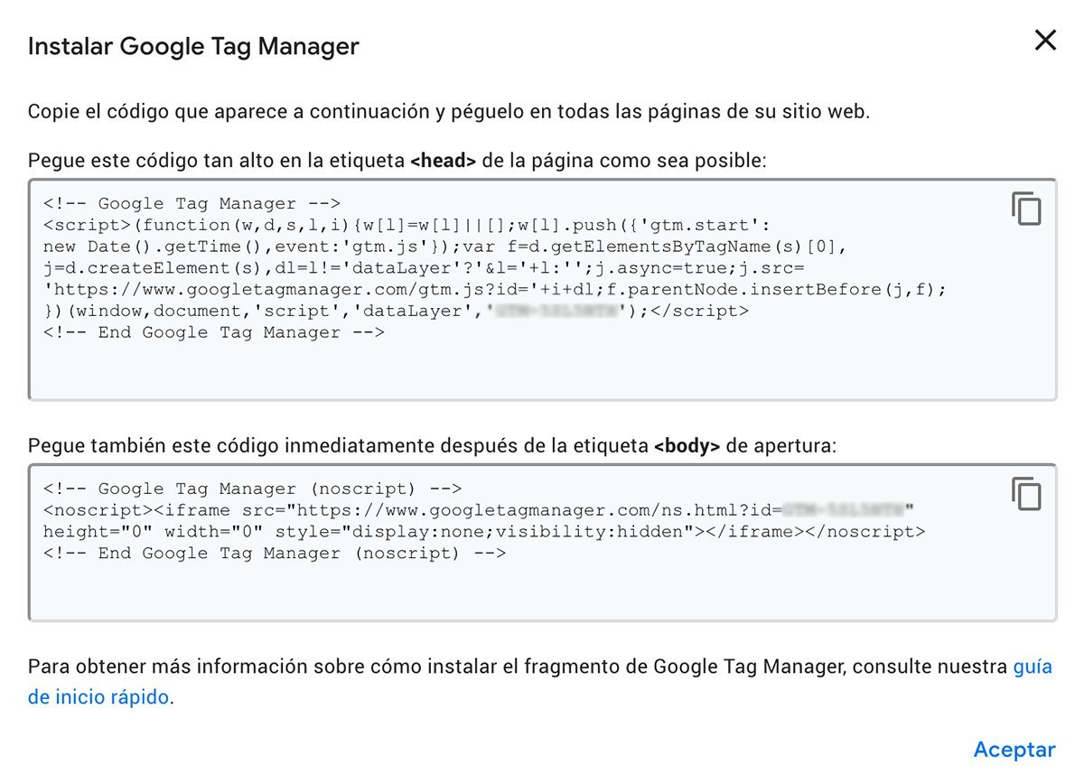 instalar google tag manager