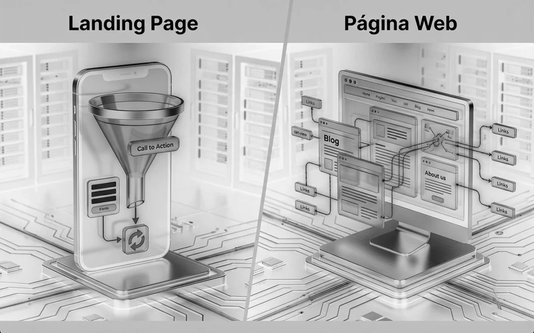 Diferencia entre Landing Page y Página Web